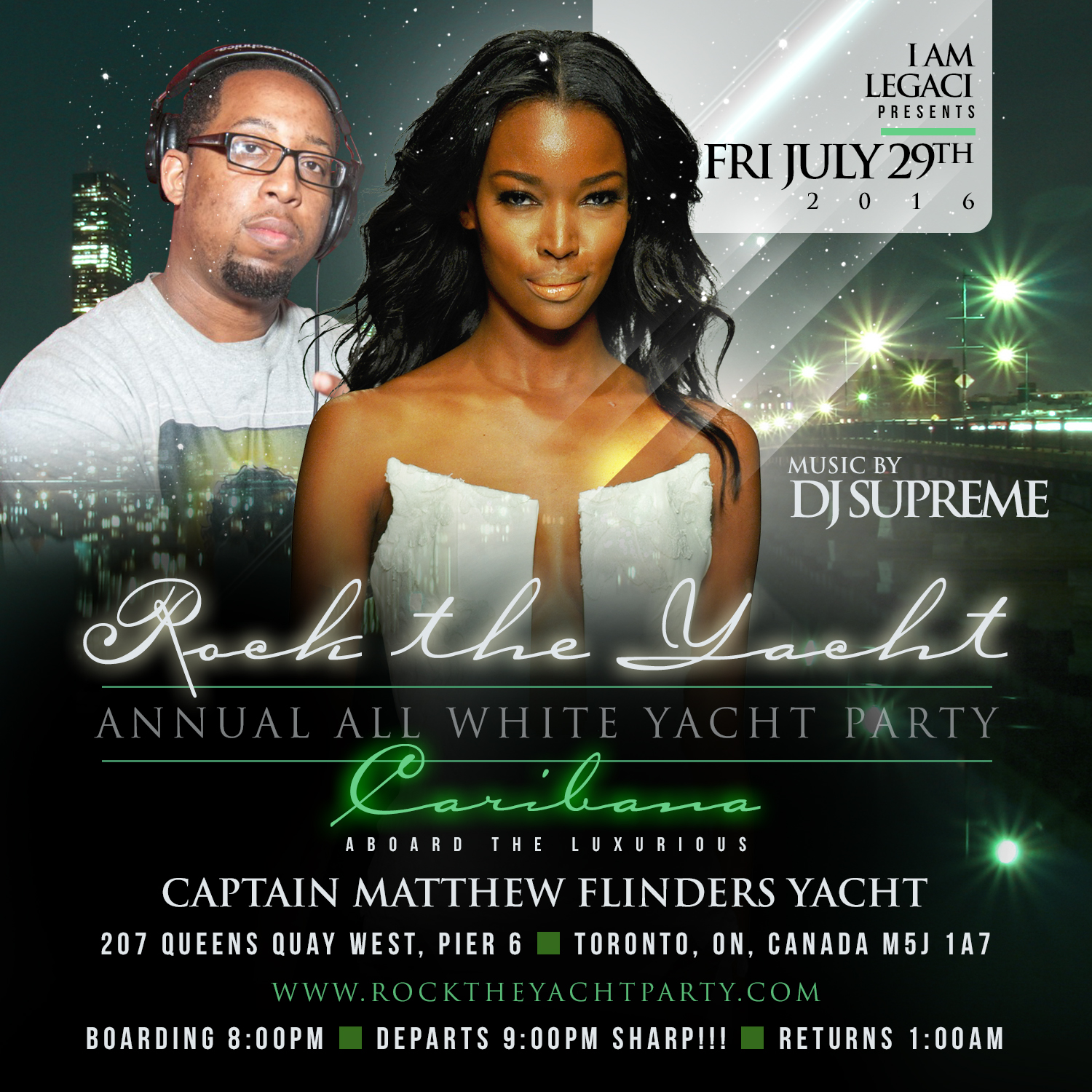 4TH ANNUAL ROCK THE YACHT ALL WHITE YACHT PARTY â€¢ TORONTO CARIBANA 2016