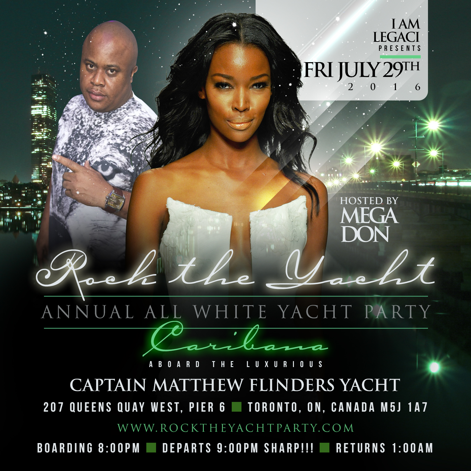 4TH ANNUAL ROCK THE YACHT ALL WHITE YACHT PARTY â€¢ TORONTO CARIBANA 2016