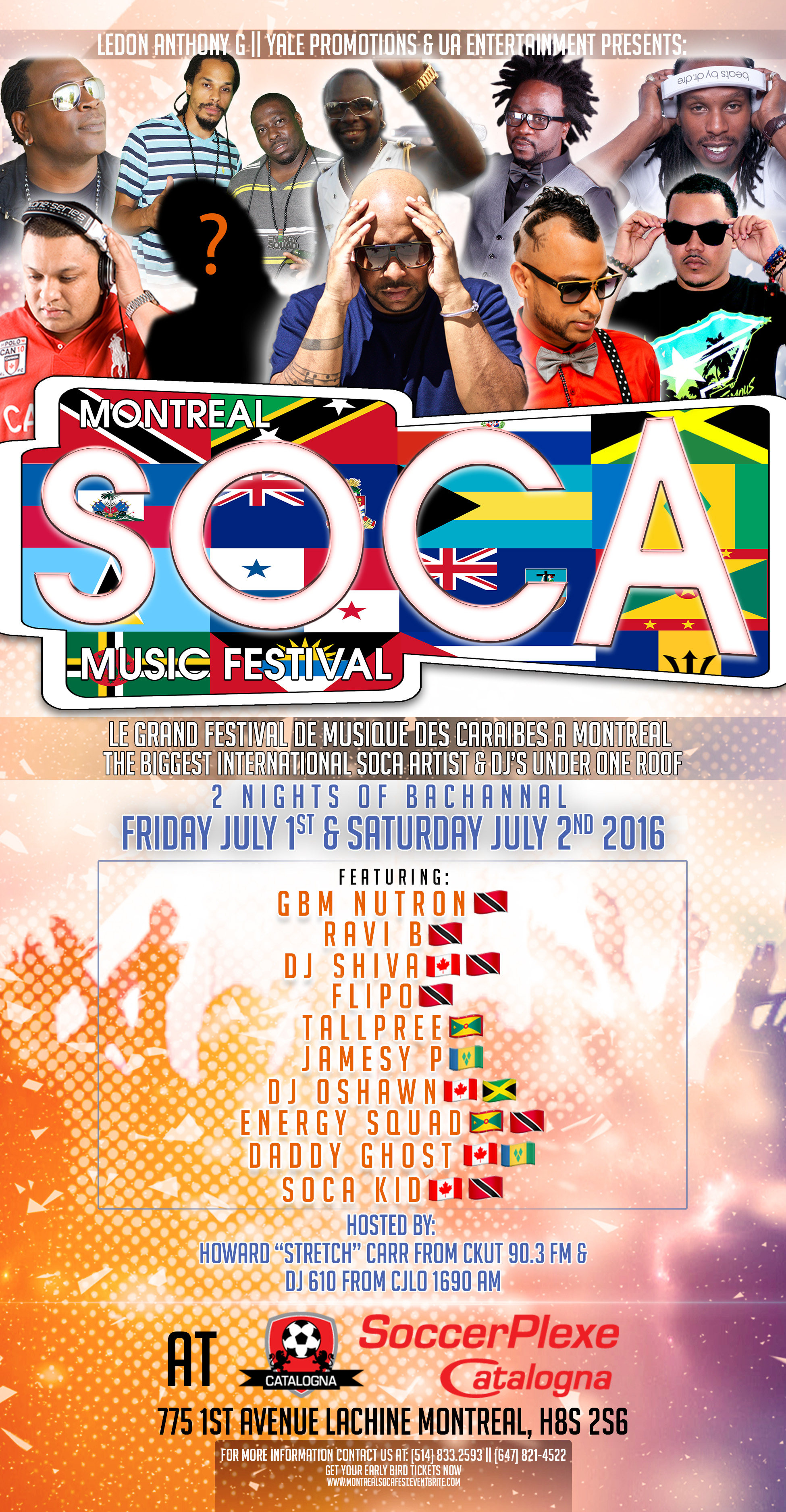 RAVI B , FLIPO & Friends MONTREAL SOCA MUSIC FESTIVAL #Night1 