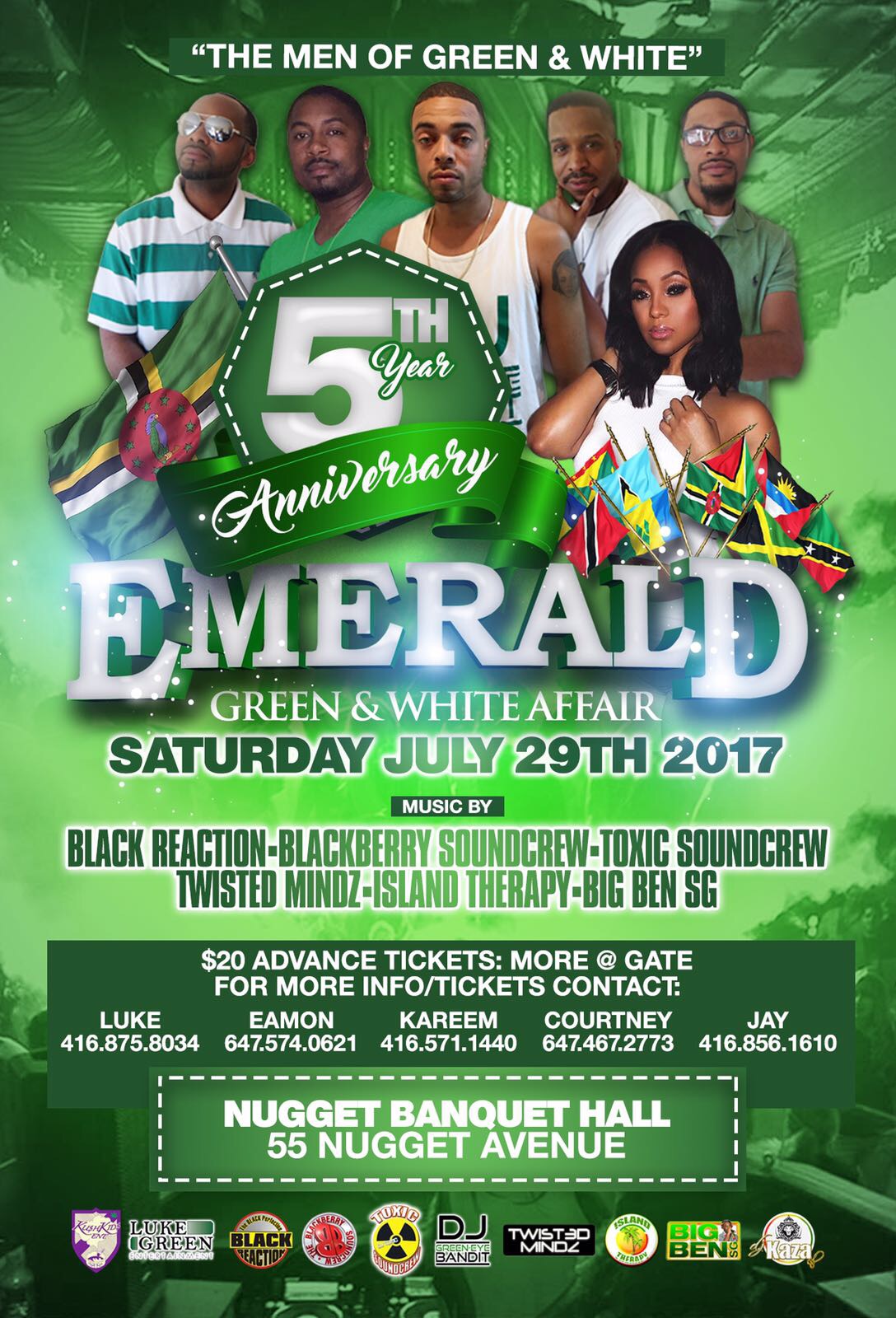 EMERALD | Green & White Affair