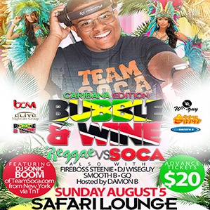 Bubble & Wine - Caribana Edition - Soca Vs Reggae 