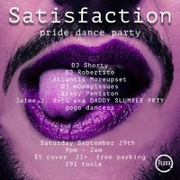 Satisfaction | Pride Dance Party 2018 Tickets & Tour Dates | Ticketgateway 