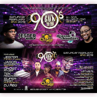 The Return Of Back To The 90's @ Calypso Hut (brampton) 