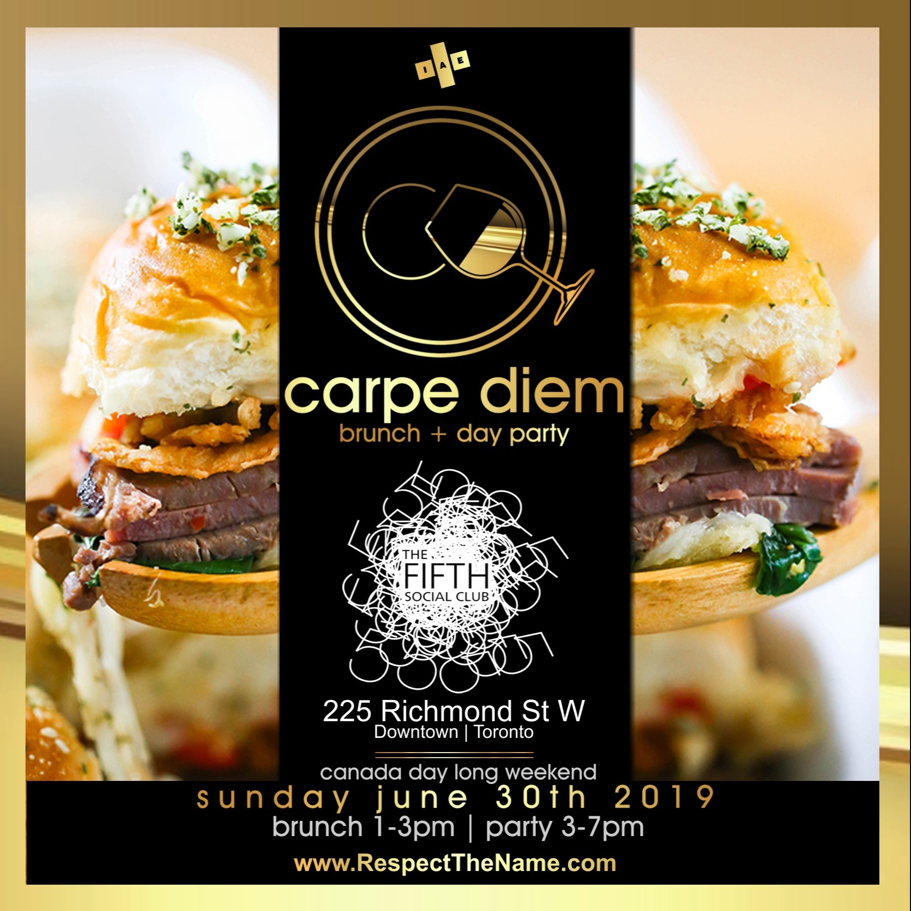 Carpe Diem - Brunch & Day Party - Canada Day Edition 