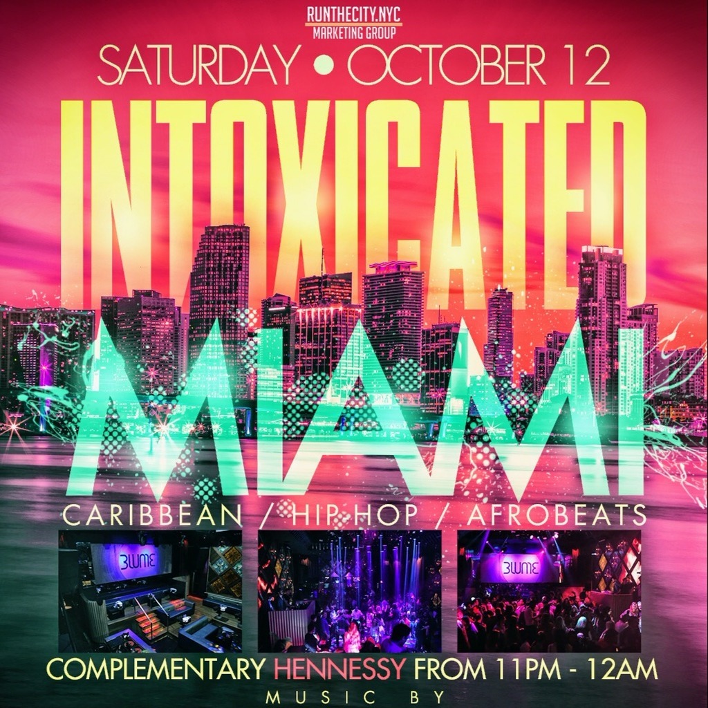 Intoxicated Miami Carnival 2019 | Tickets Sun 12 Oct | Blume Nightclub 