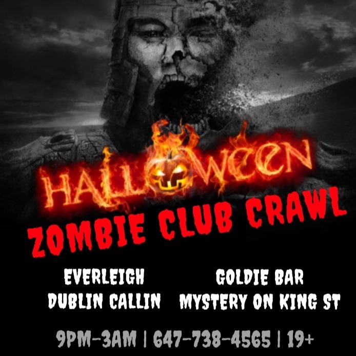 Zombies Club Crawl Toronto Halloween Party Event 2019 Friday Night 