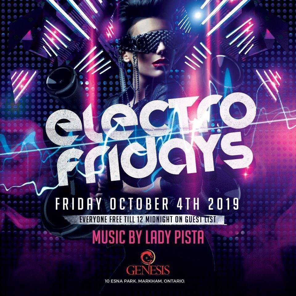 Electro Friday Featuring Lady Pista 