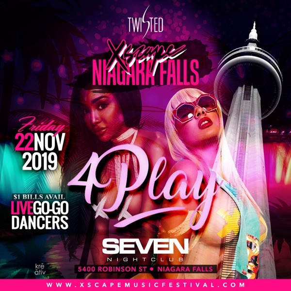 4play | #xscapemusicfestival| | Mints Adult Club - Niagara Falls | Nov 22nd 