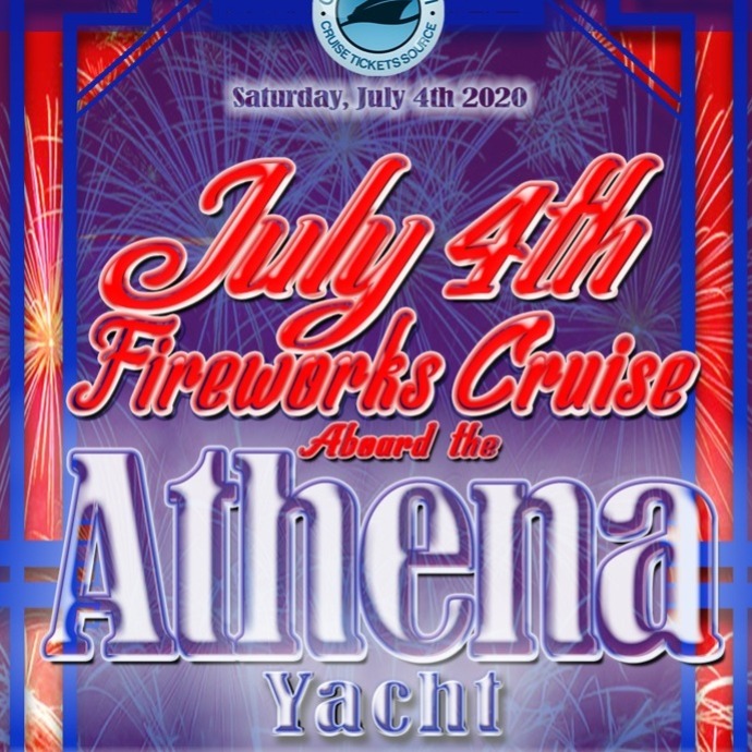 July 4th Fireworks Cruise Aboard The Athena Yacht 