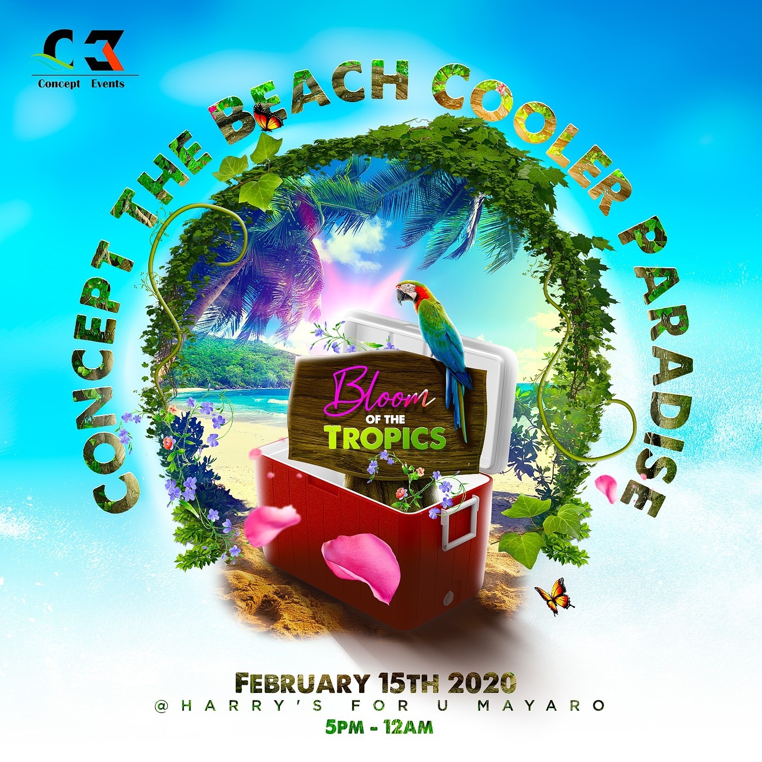 Concept The Beach Cooler Paradise 'bloom Of The Tropics' 