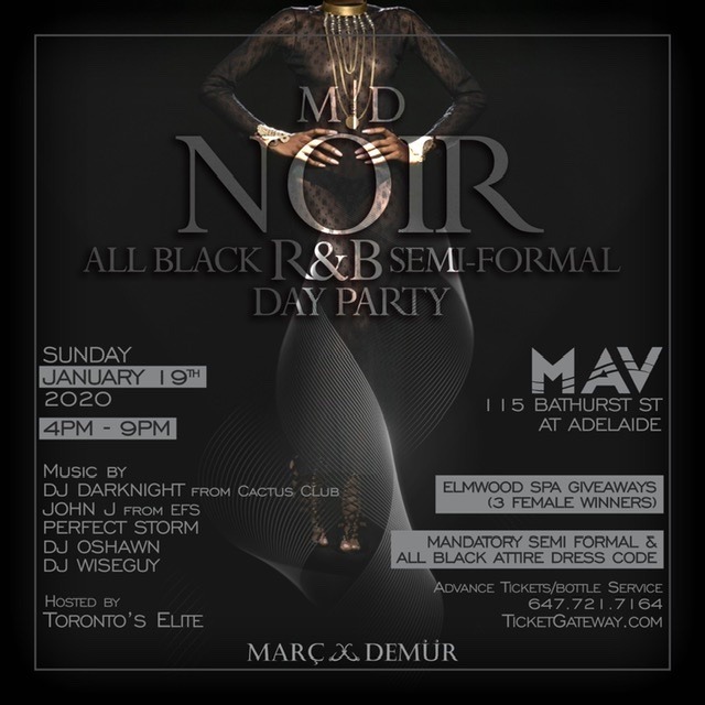 M|d Noir - All Black R&b Semi Formal Day Party 