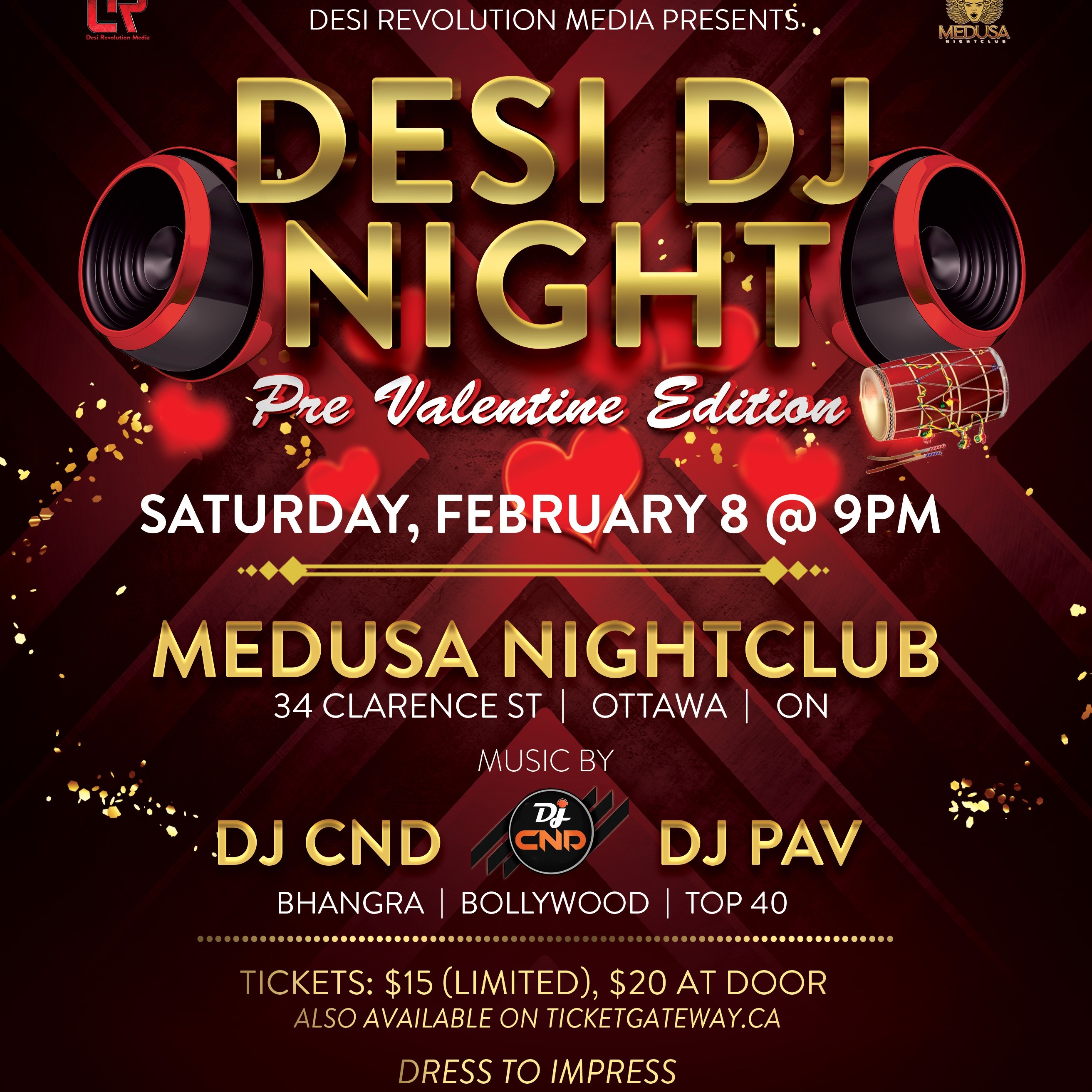 Desi Dj Night - Pre Valentine Edition (ottawa) 