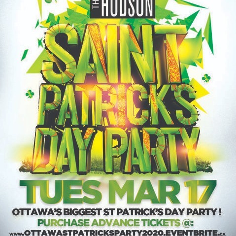 Ottawa St Patrick's Party 2020 @ The Hudson Nightclub | Official Mega Party! 