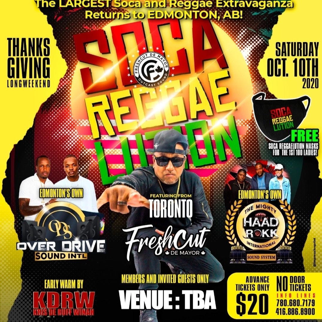 Soca Reggaelution Edmonton Edition 