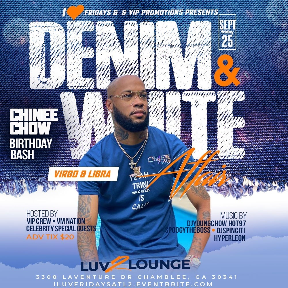 Denim & White Virgo & Libra Affair | Chinee Chow Birthday Bash 