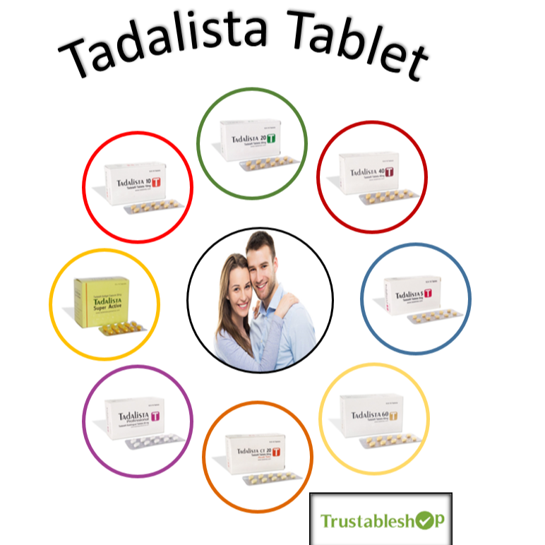 Tadalista |Buy Tadalista tablets online | get 50 % off at Trustableshop 