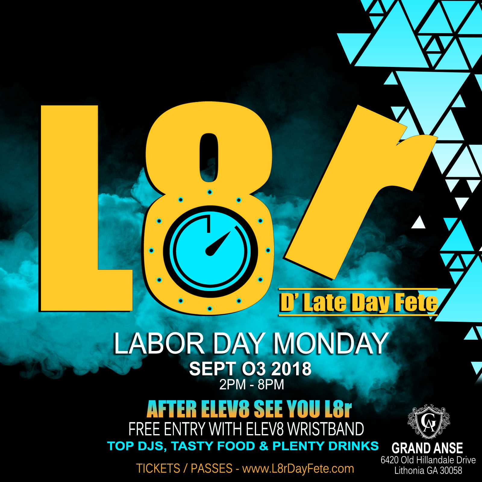 L8r (the Late Day Fete, Labor Day Monday) 