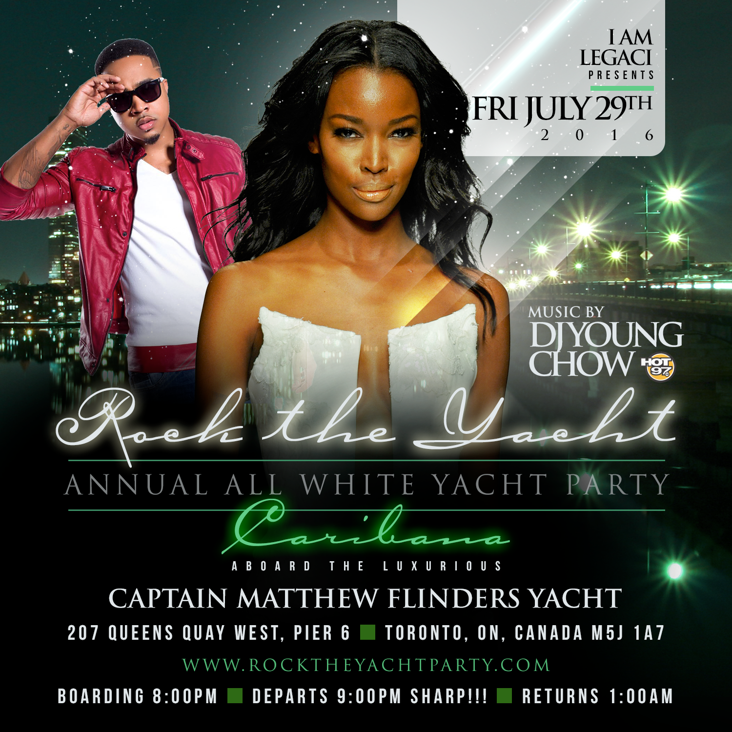 4th Annual Rock The Yacht All White Yacht Party â€¢ Toronto Caribana 2016 