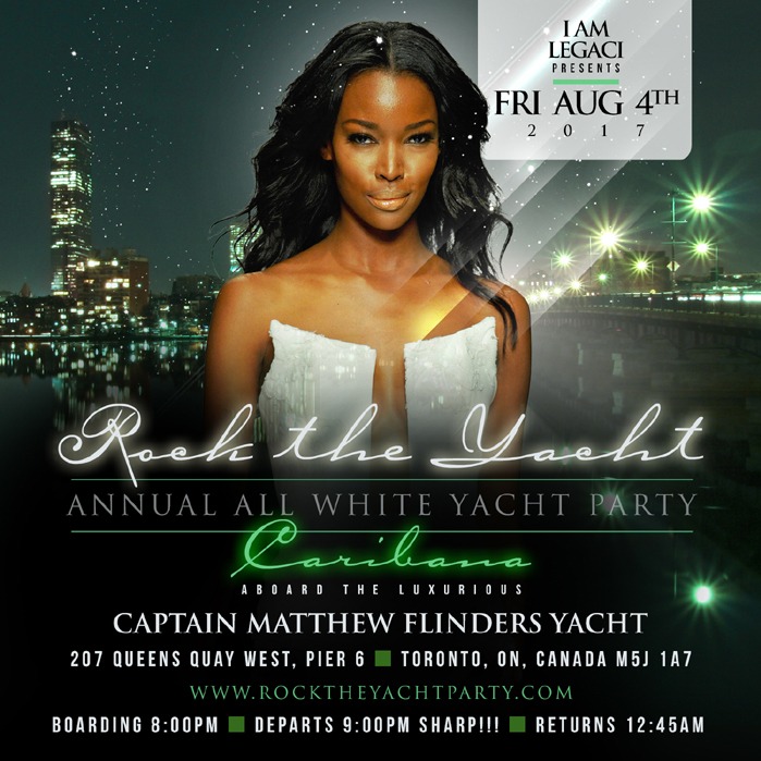 5th Annual Rock The Yacht All White Yacht Party Caribana 2017 