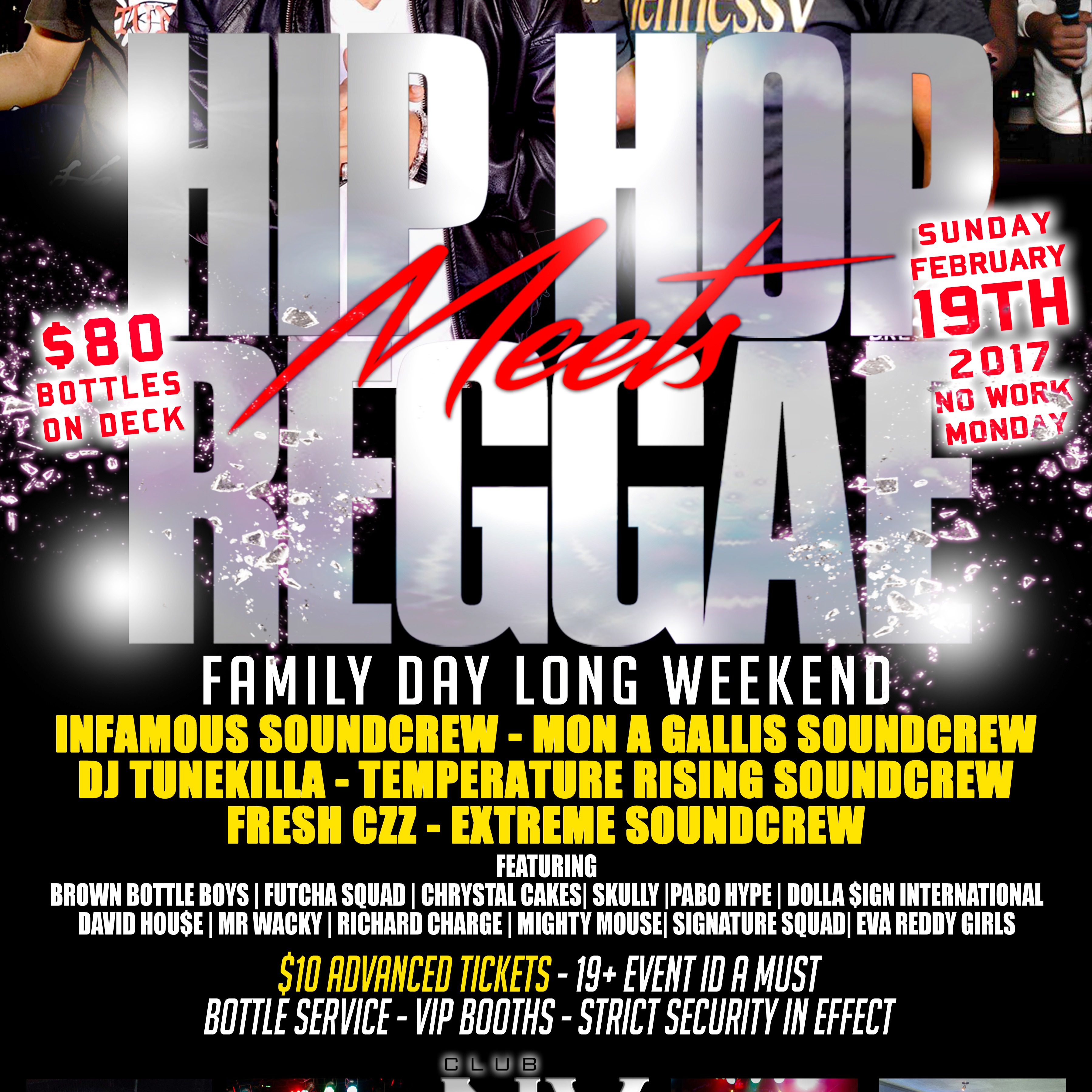 Hip Hop Meets Reggae Family Day Long Weekend 