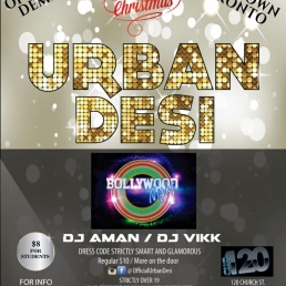 Urban Desi Christmas Special! Ft. â˜…bollywood Nightâ˜… 19th Decemberâ˜…… 