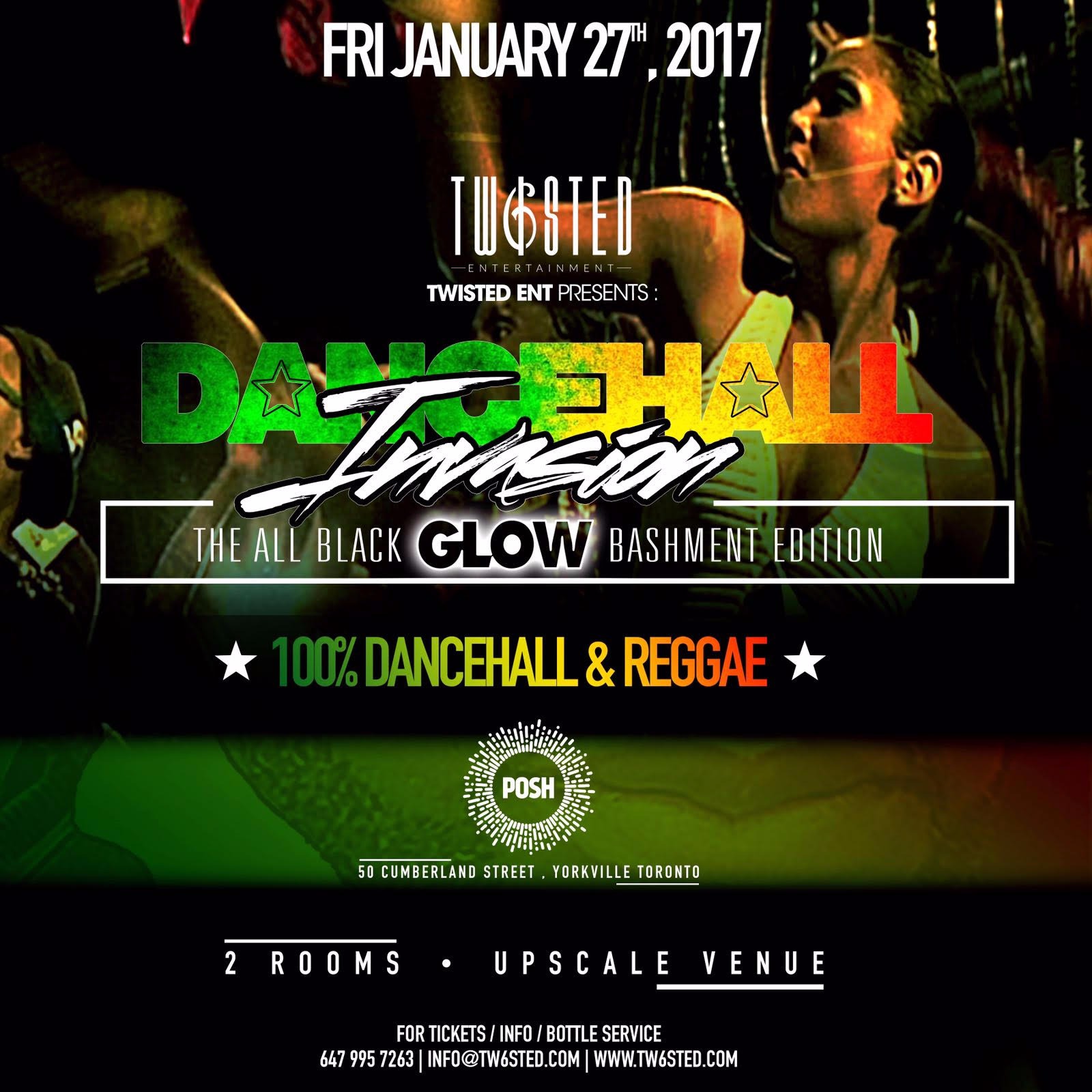 Dancehall Invasion All Black Glow Bashment | 100% Reggae | Jan 27th 2016 