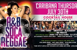 R&b, Reggae, Soca - Caribana Thursday @ Cocktail House 