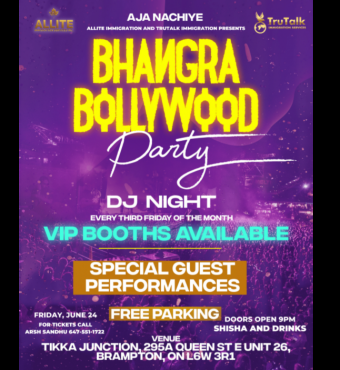 AJA NACHIYE - BHANGRA AND BOLLYWOOD DJ NIGHT