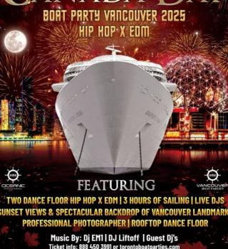 CANADA DAY BOAT PARTY VANCOUVER 2025 | HIP HOP X EDM | TWO DANCE FLOOR 