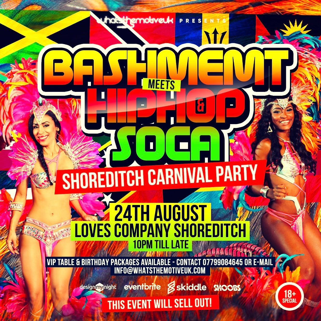 Bashment Meets Hip-hop & Soca - Shoreditch Carnival Party 