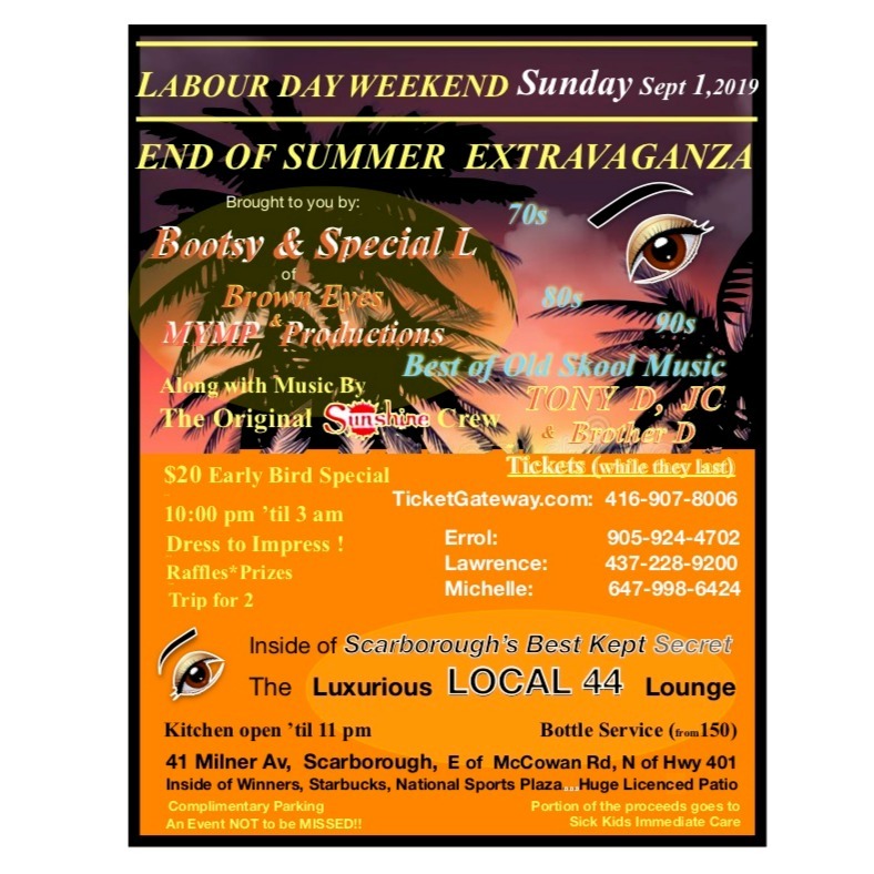 End Of Summer Extravaganza 