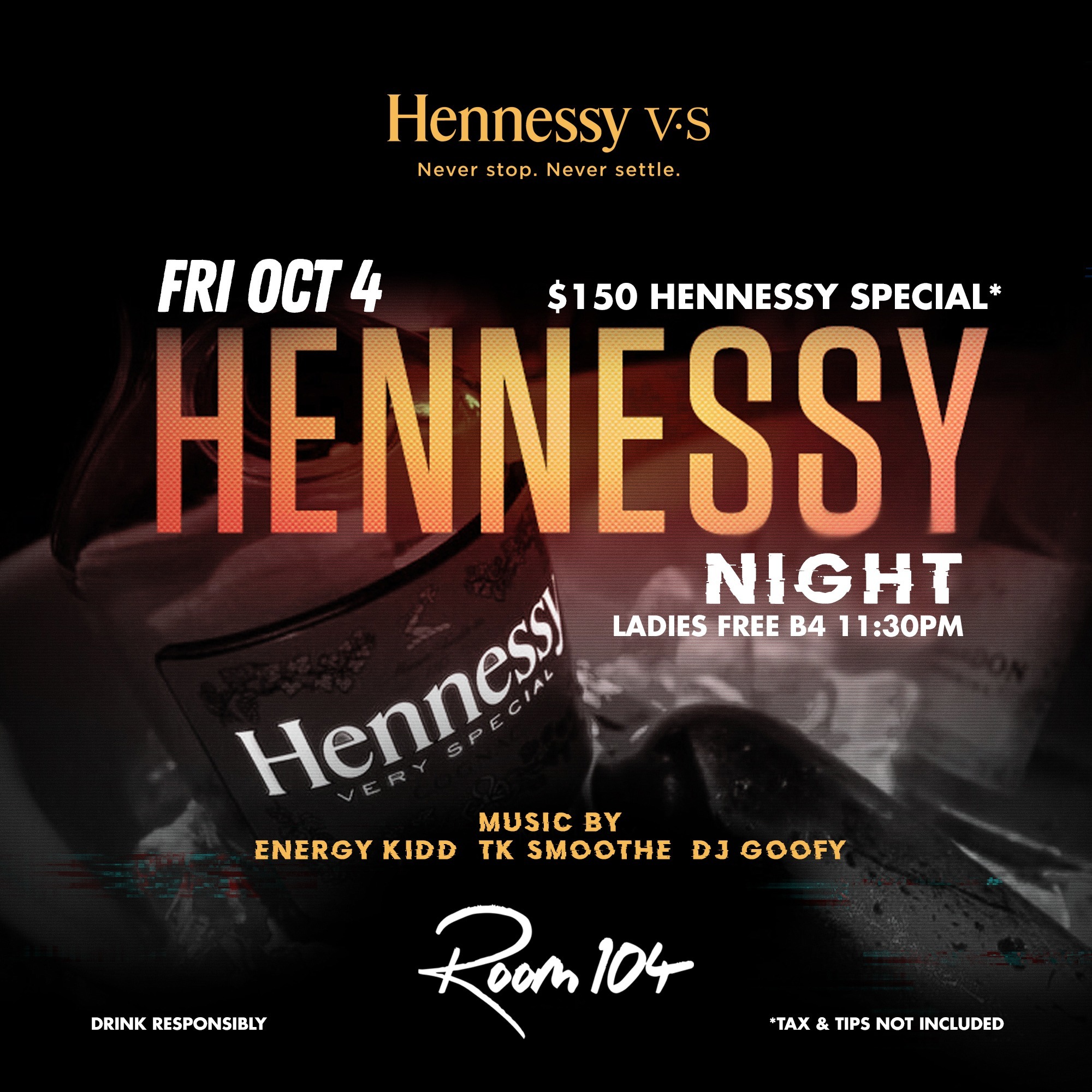 Hennessy Night at Room 104 Toronto